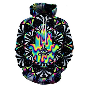 Chill Trippy Hamsa Hoodie