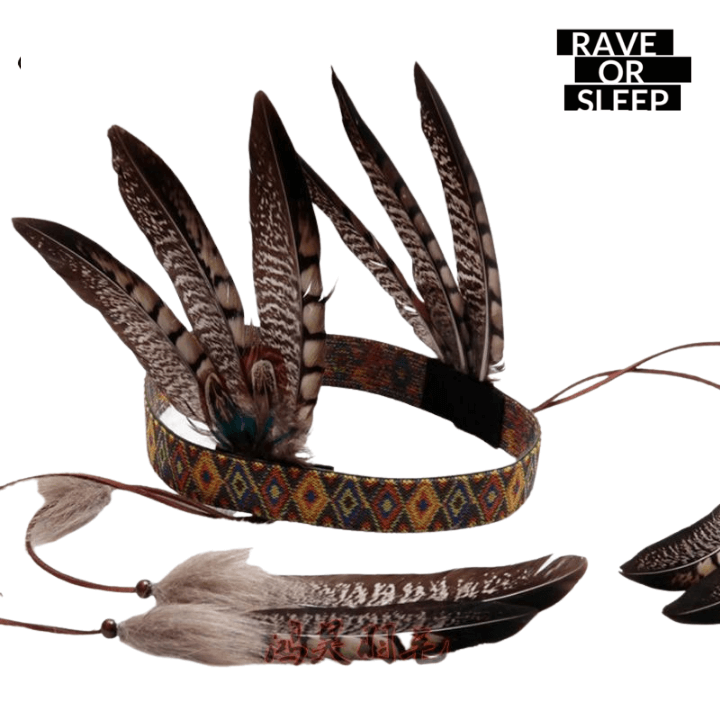 Feather indian headband