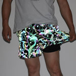 Reflective Psychedelic Mushroom Shorts