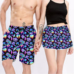 Couple Matching Psychedelic Mushroom Shorts