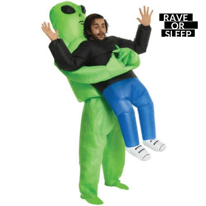 Inflatable Green Alien Costume