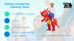 Inflatable Red Dragon Rider Costume