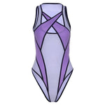 Sleeveless Purple Rave Bodysuit - product- Rave or Sleep