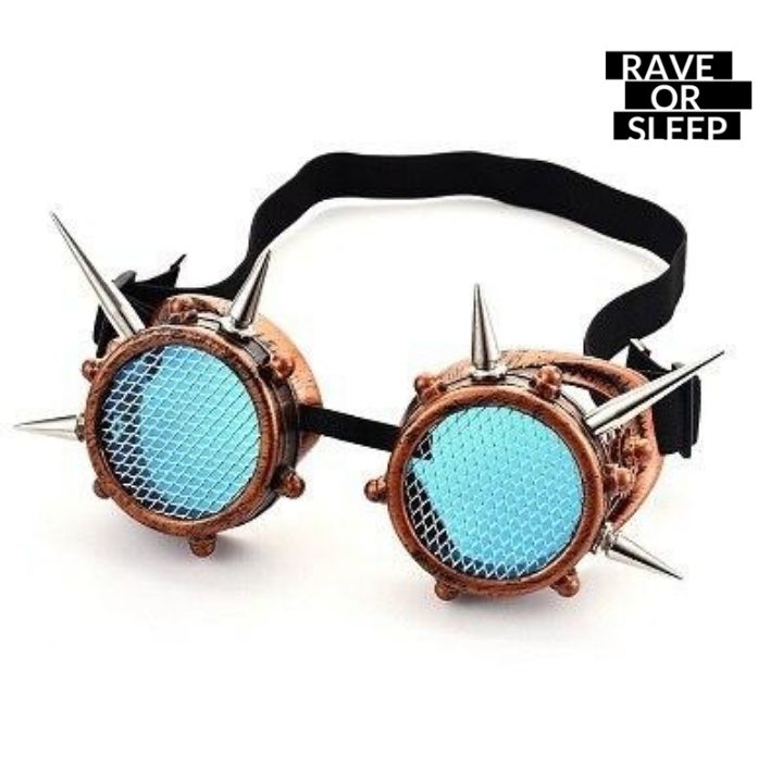 Vintage Steampunk Goggles with Spikes