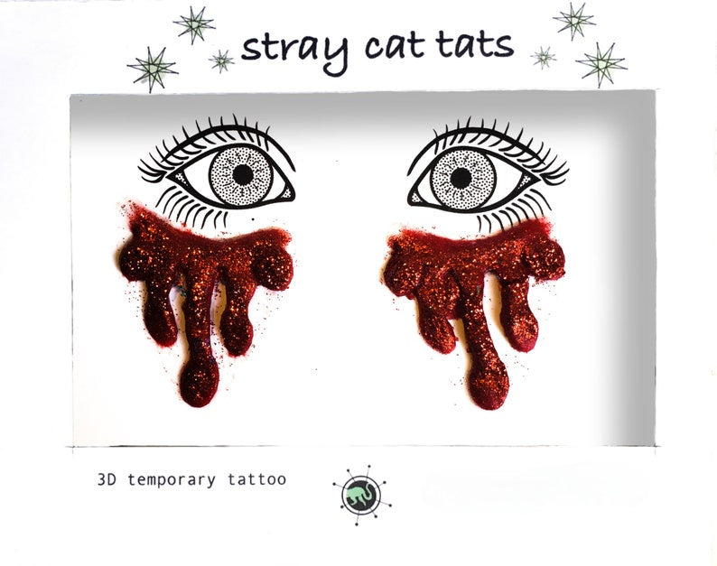 Melodrama Set of Tears - Temporary 3D Tattoo