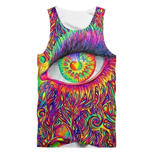 Trippy Colorful Eye Tank Top