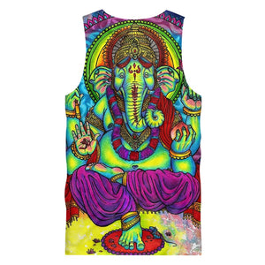 Psychedelic Elephant Tank Top