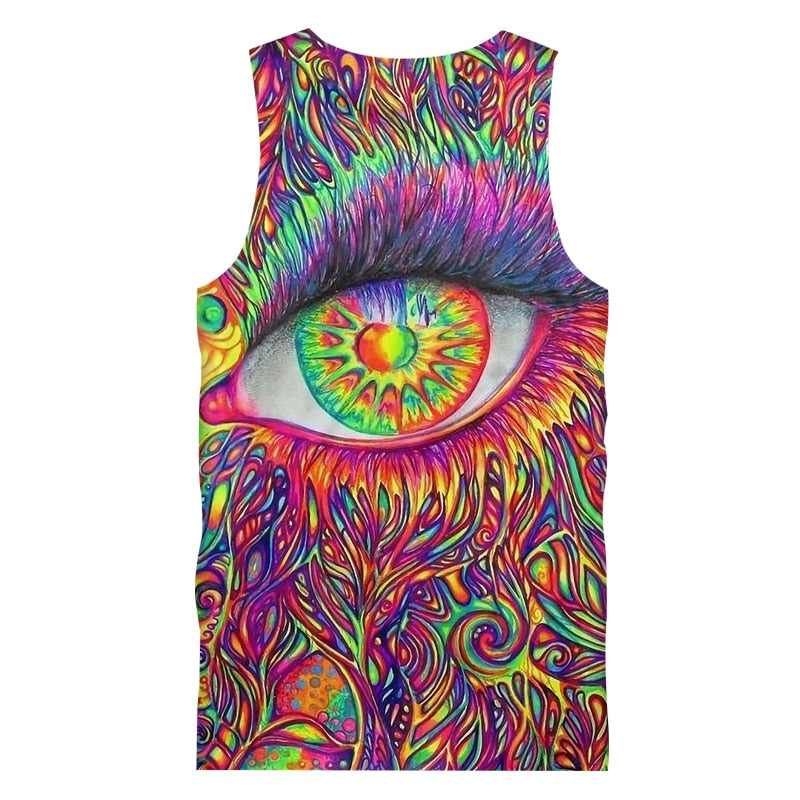 Trippy Colorful Eye Tank Top