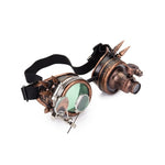 Steampunk vintage professor goggles with 2-colors lens