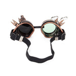 Steampunk vintage professor goggles with 2-colors lens