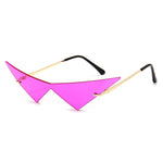 Rimless Triangle Sunglasses