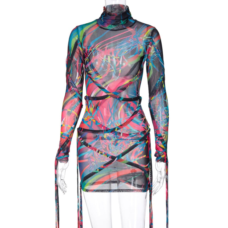 Psychedelic Theme Rave Party Outfit