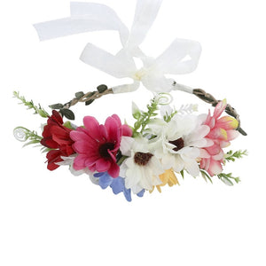 Spring bohemian Flower Beach Headband