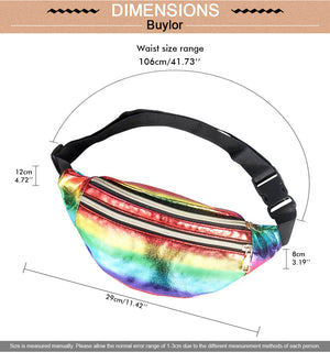 Rainbow Colored Fanny Pack