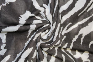 Long Sleeve Zebra Turtleneck Bodysuit