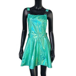 Holographic Laser Mini Dress