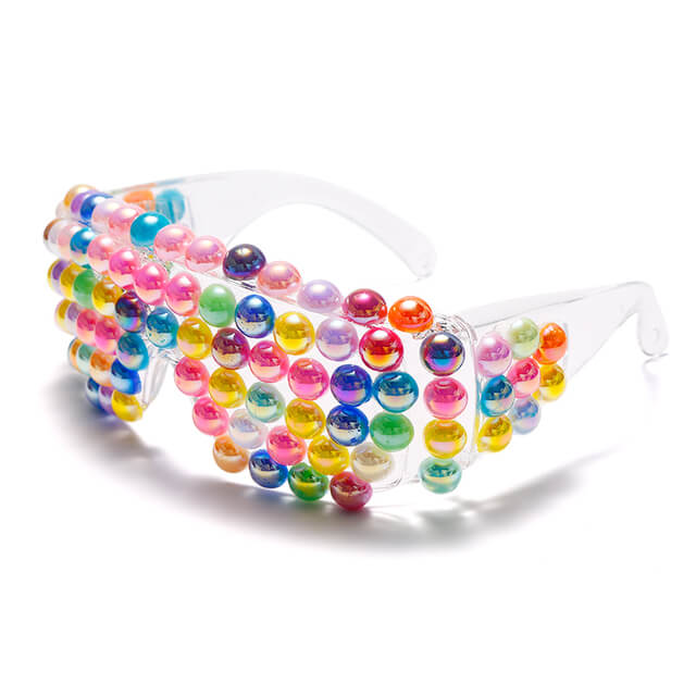 Oversized Fancy Pearl Glasses