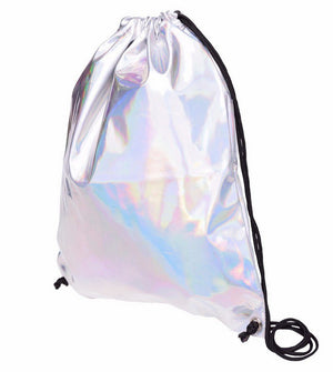 Holographic Solid Silver Bag