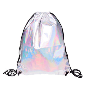 Holographic Solid Silver Bag