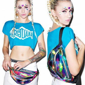 Holographic Green Fanny Pack