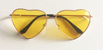 Metal Frame Heart shaped Sunglasses