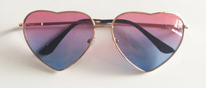 Metal Frame Heart shaped Sunglasses