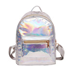 Holographic Silver Laser Backpack